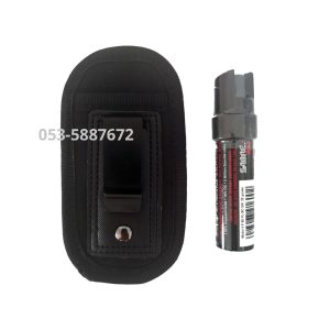 גז פלפל חוקי 22 גרם להגנה עצמית סברה רד Sabre Red שחור – יחידה אחת + נרתיק נשיאה עם קליפס